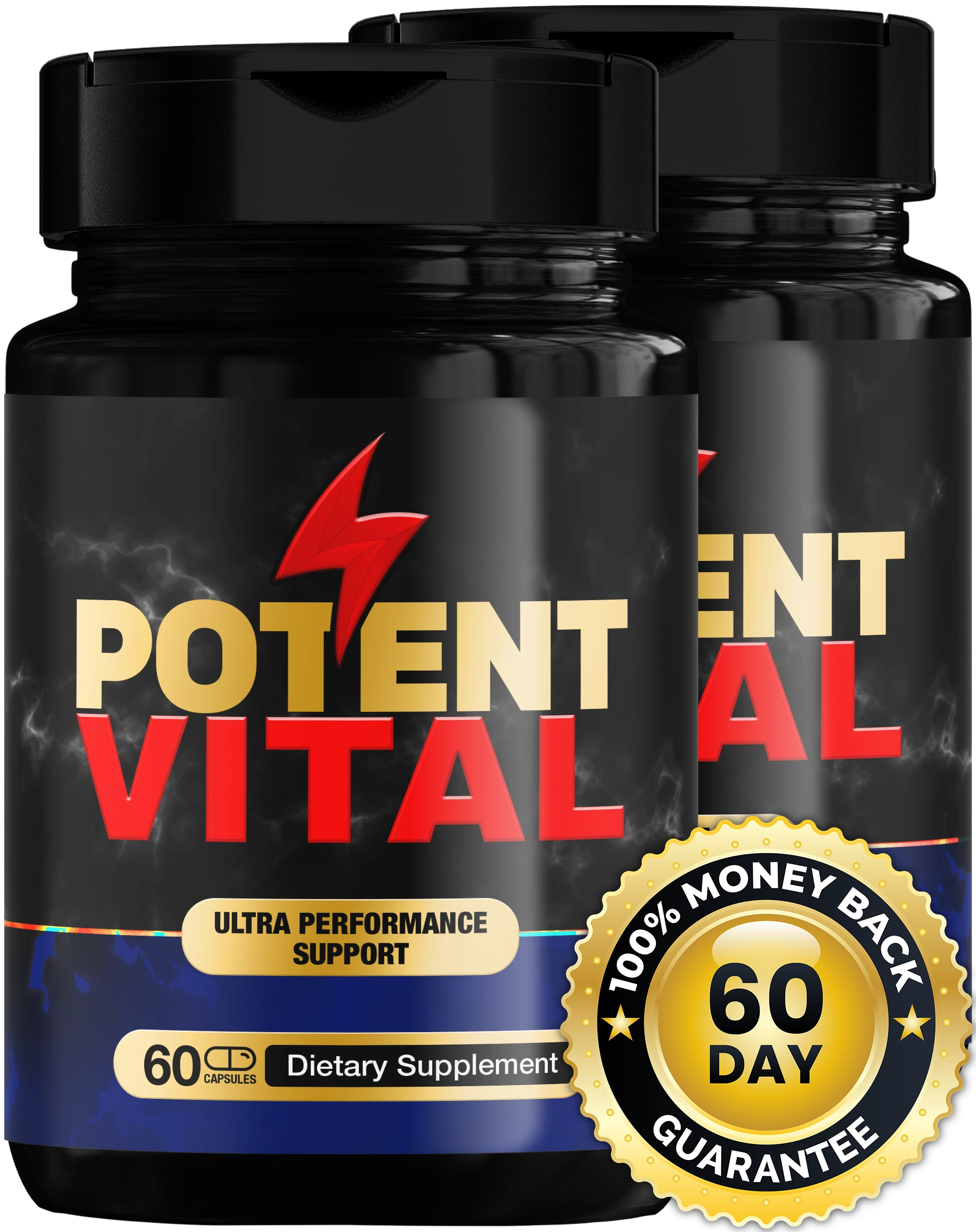 PotentVital       1 Bottle – Natural Energy & Metabolism Support Supplement